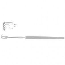 Wound Retractor 4 Blunt Prongs - Small Curve Stainless Steel, 16.5 cm - 6 1/2" Width 9.5 mm